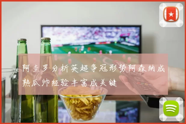 阿圭罗分析英超争冠形势阿森纳成熟瓜帅经验丰富成关键